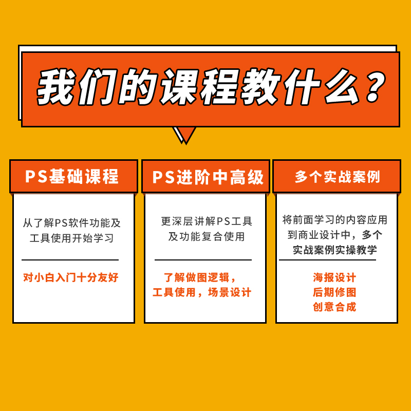 图片[2]-Ps教程零基础到大神课程photoshop视频课程美工平面设计全套教学