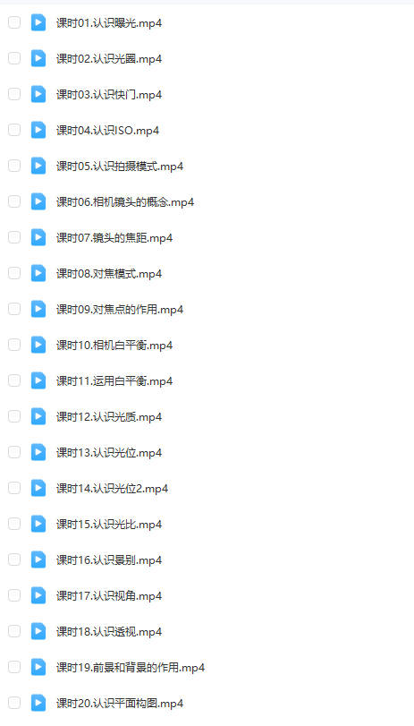 图片[16]-单反相机摄影教程零基础微单拍照视频入门技巧人像构图后期网课程