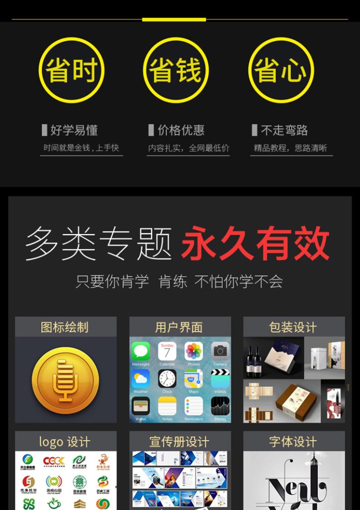 图片[6]-AI教程视频零基础学习illustrator软件商业插画排版Logo字体设计