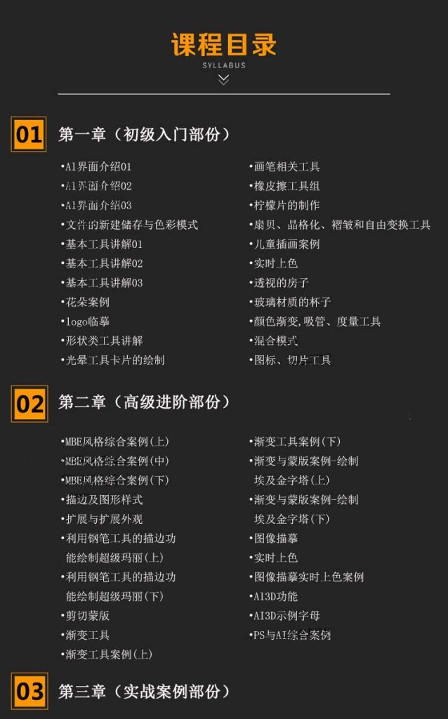 图片[13]-AI教程视频零基础学习illustrator软件商业插画排版Logo字体设计